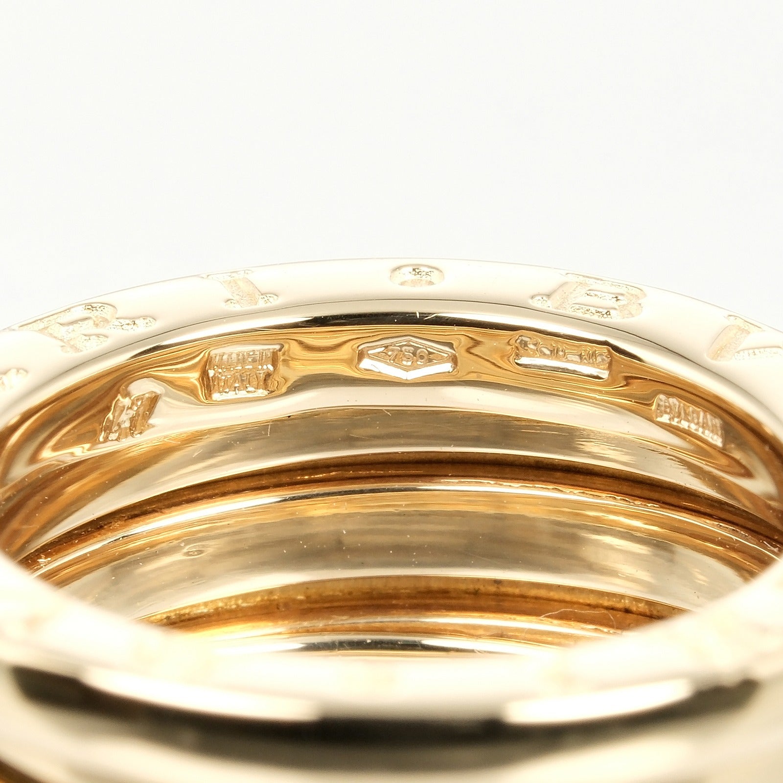 Bvlgari B.ZERO1 3 Band Ring K18 Yellow Gold