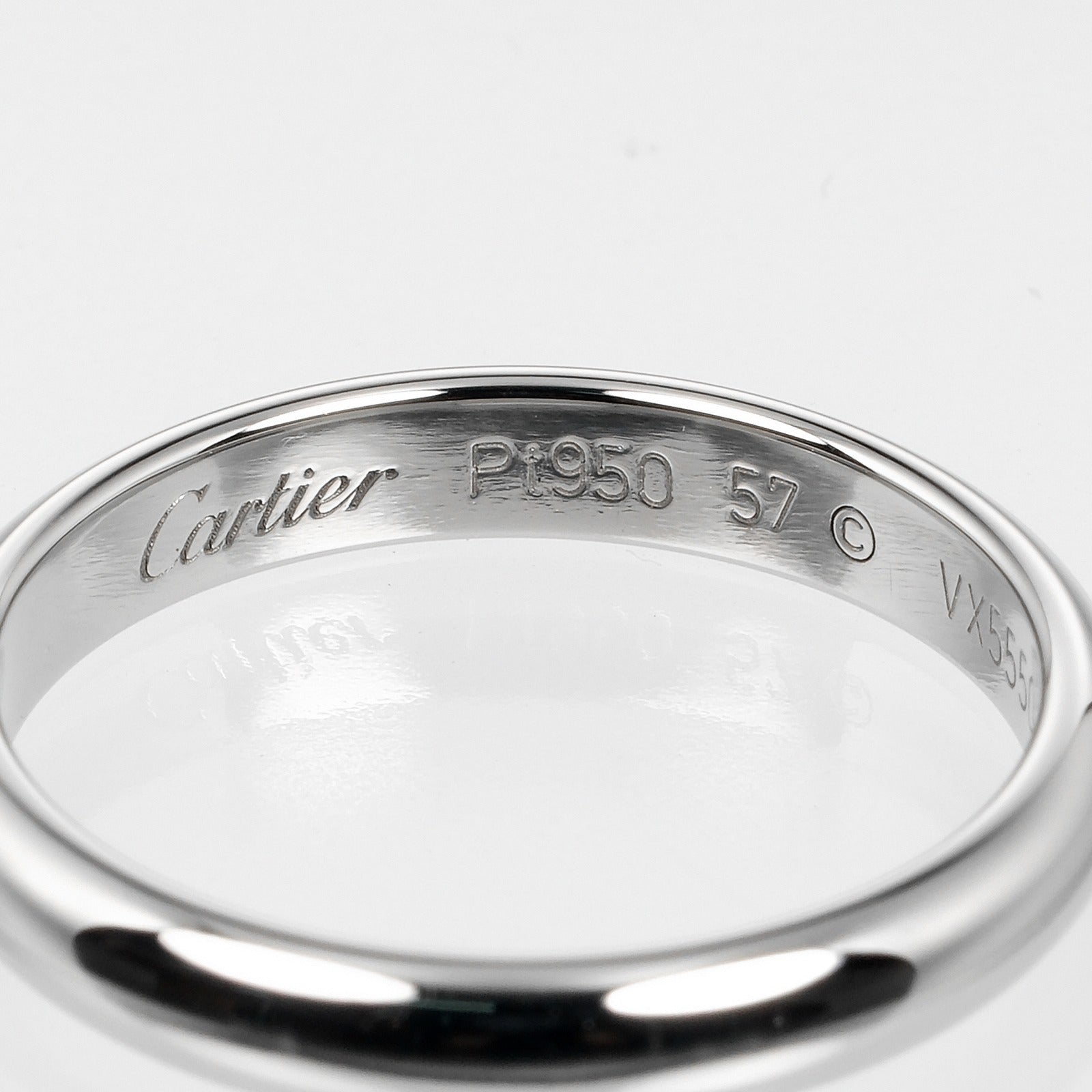 Cartier 1895 Wedding Ring Pt950 Platinum