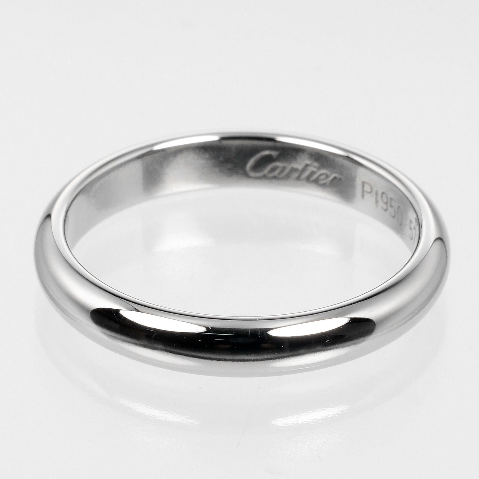 Cartier 1895 Wedding Ring Pt950 Platinum