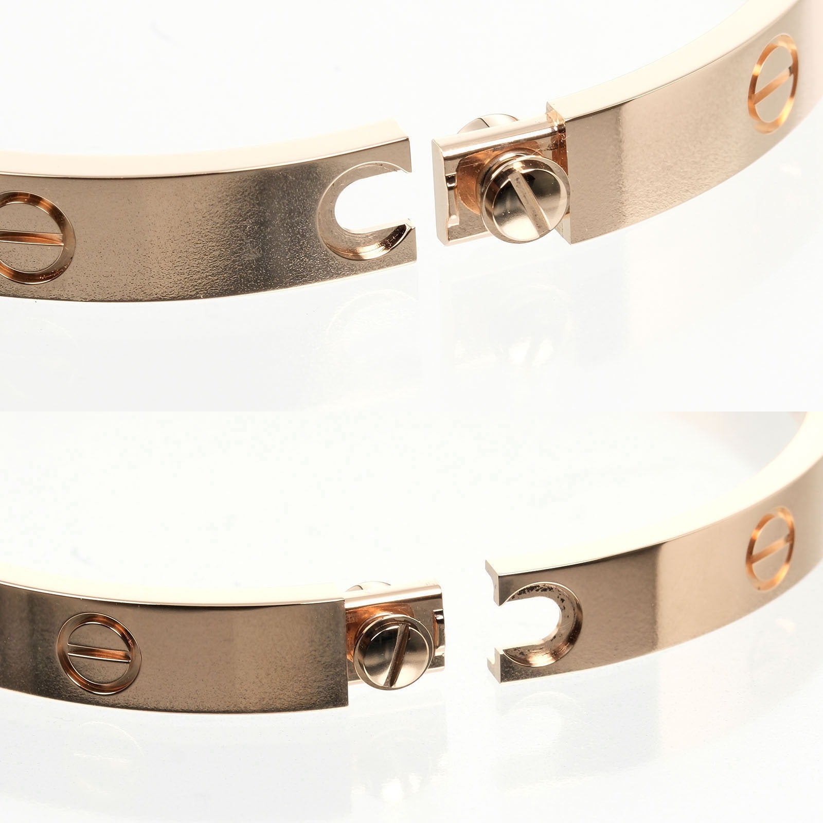 Cartier Love Bracelet K18 Pink Gold 4P Diamond