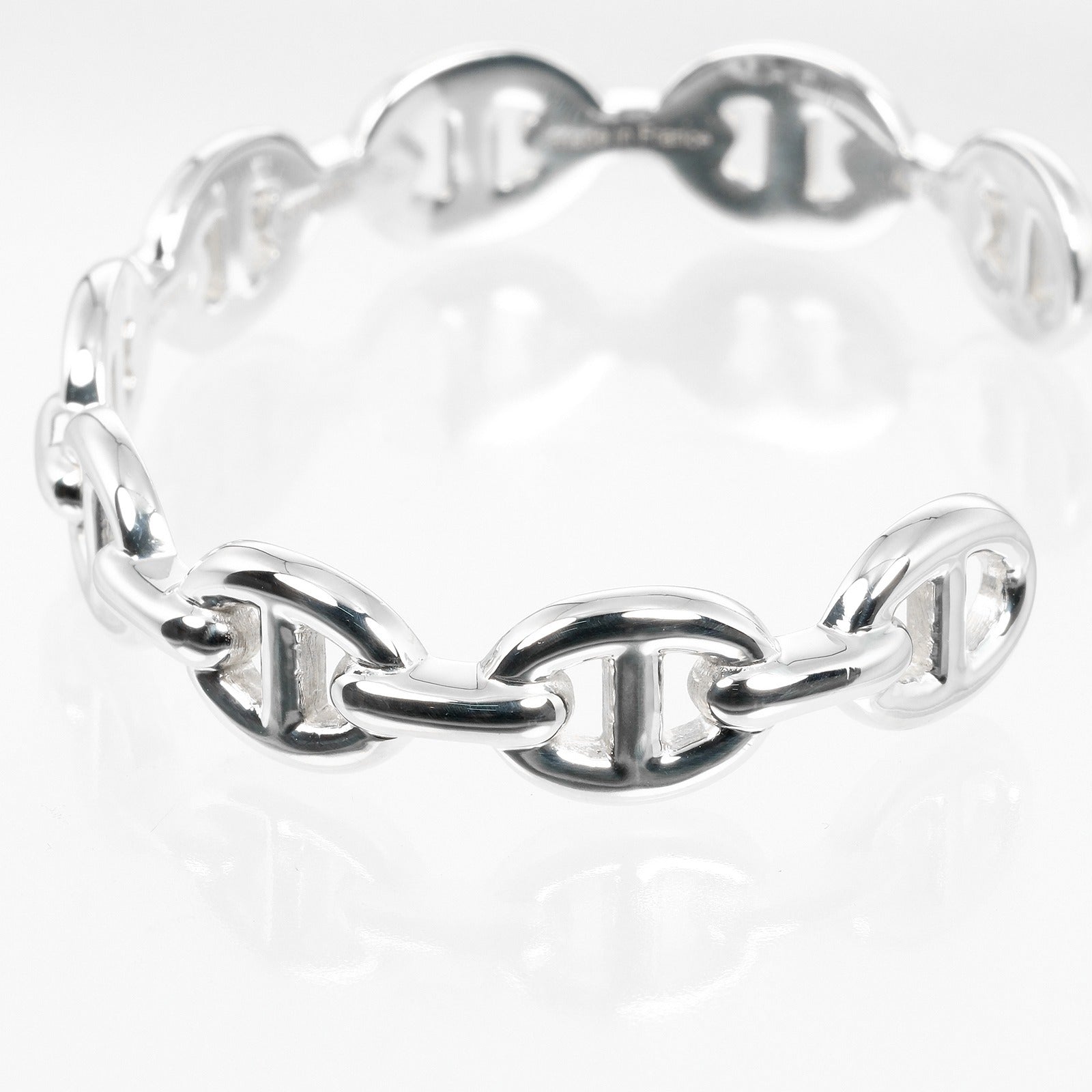 Hermes Silver 925 Chain D'Ancre Bracelet