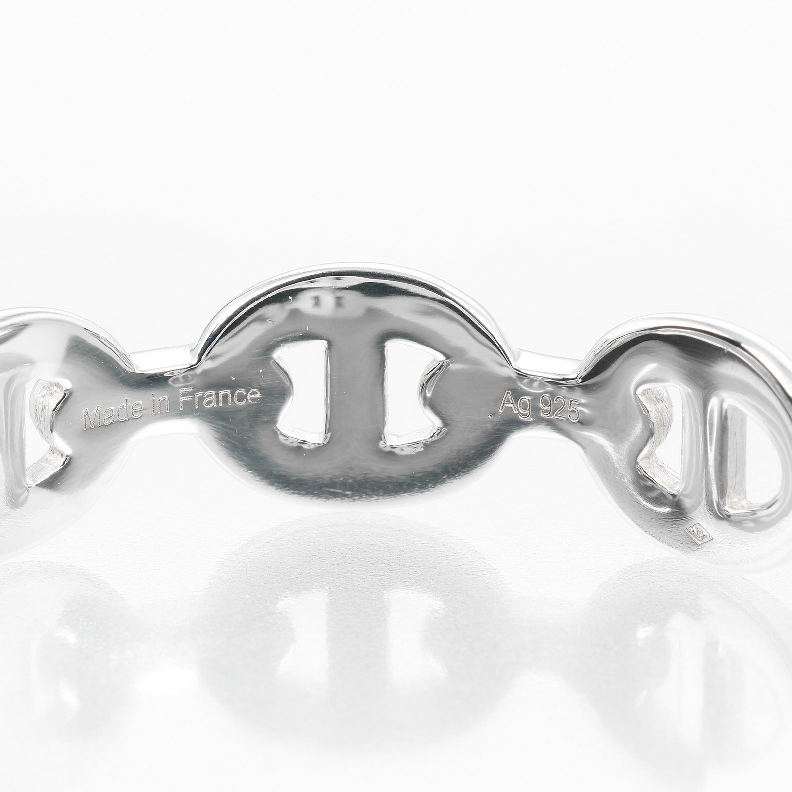 Hermes Silver 925 Chain D'Ancre Bracelet