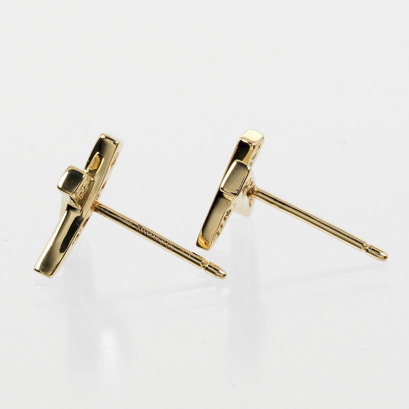 Tiffany & Co K18 Yellow Gold Kiss Earrings