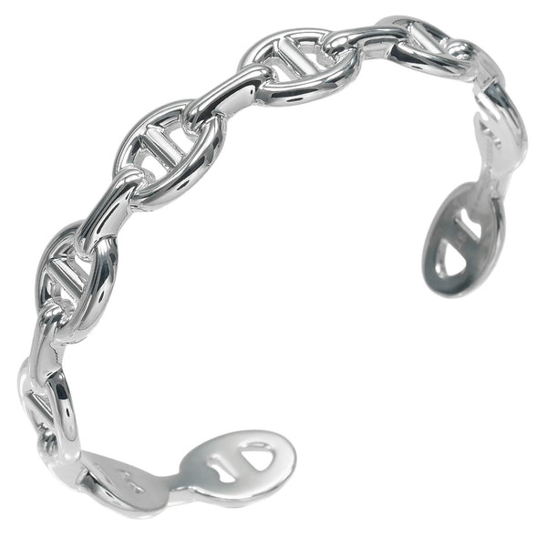 Hermes Chaine d’Ancre Enchaine ST Silver Bracelet