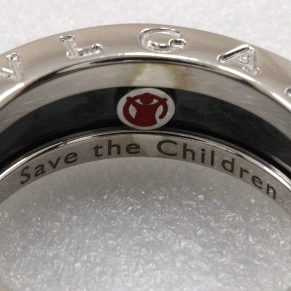 Bvlgari Silver 925 Ceramic Ring 10.5 Save the Children