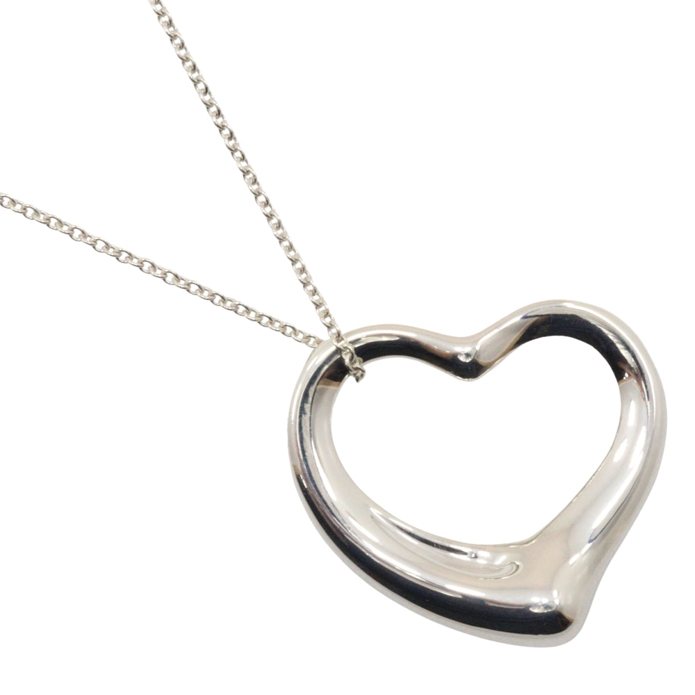 Tiffany Open Heart Large Necklace Silver 925