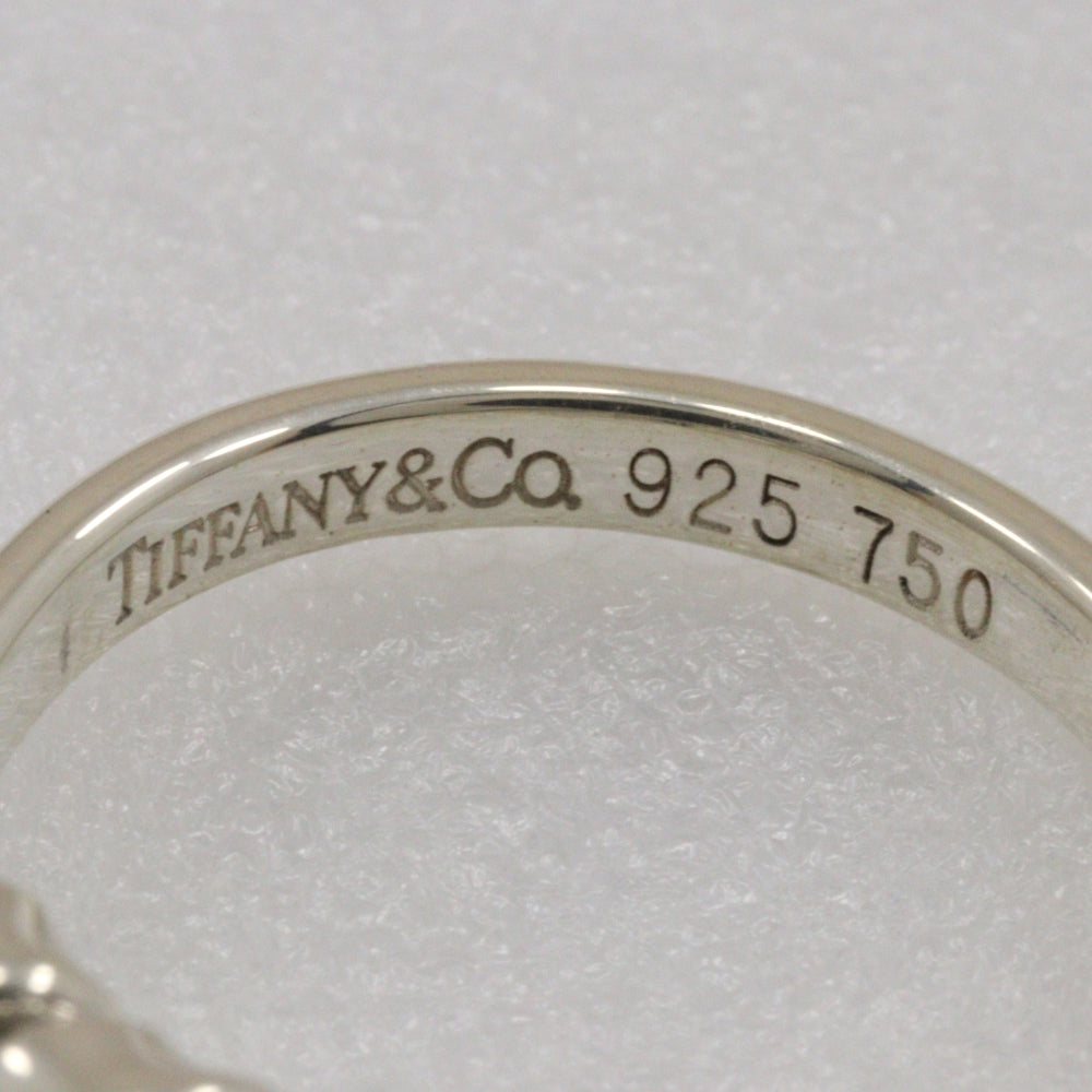 Tiffany & Co Silver 925 K18 Gold Hook & Eye Ring