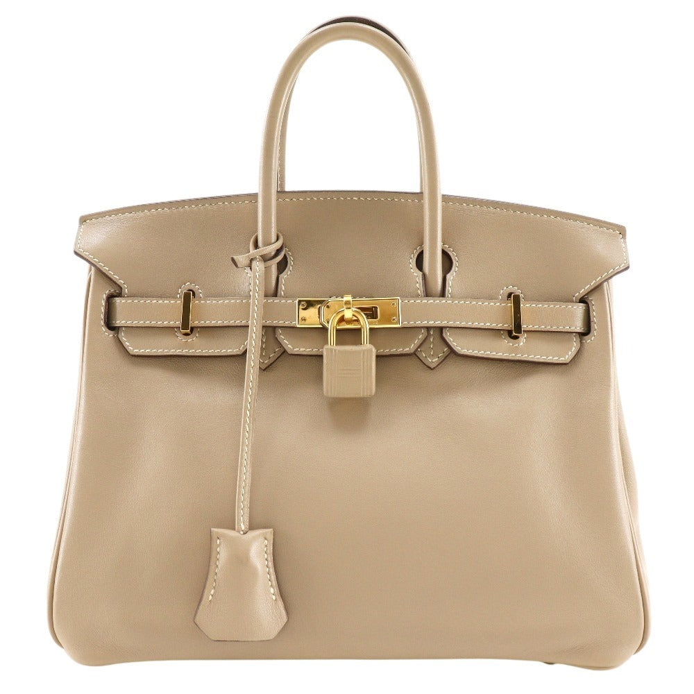 Hermes Birkin 25 Handbag Beige/Gold