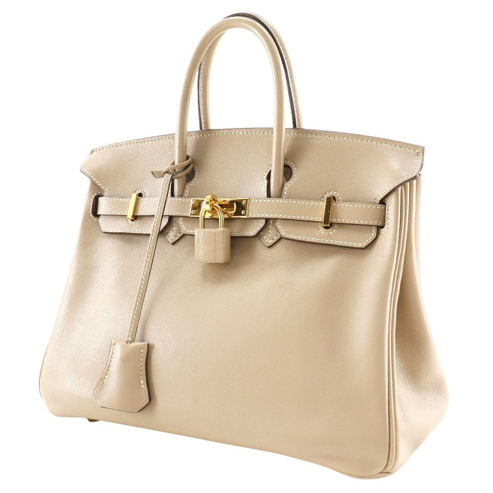 Hermes Birkin 25 Handbag Beige/Gold