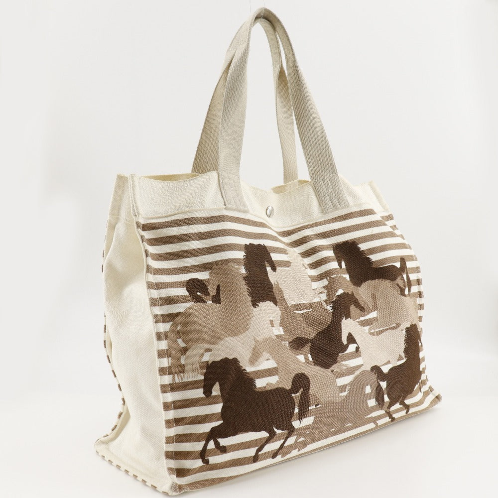 Hermes Chevaux Canvas Tote Bag