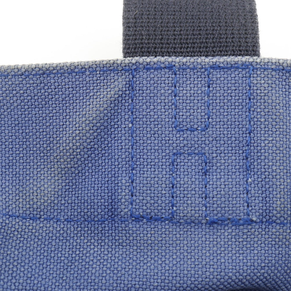 Hermes Chevaux Tote Bag Canvas Blue/Black