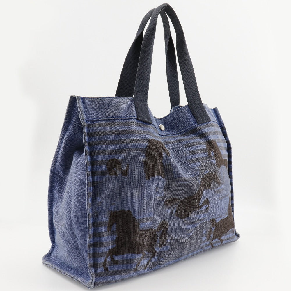 Hermes Chouveau En Camouflage Tote Bag Canvas Shoulder Bag in Good Condition