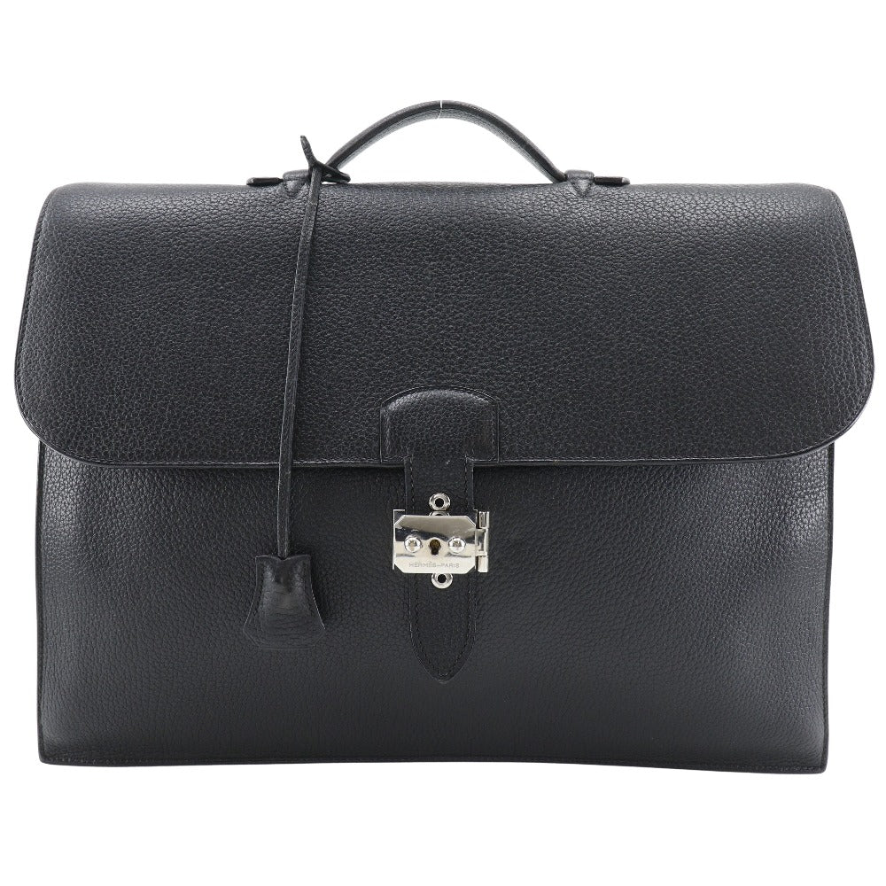 Hermes Sac a Depeche 41 Briefcase Black