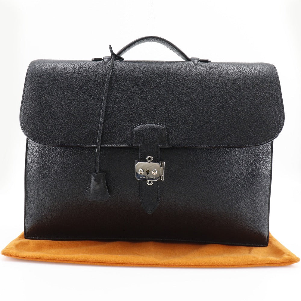 Hermes Sac a Depeche 41 Briefcase Black