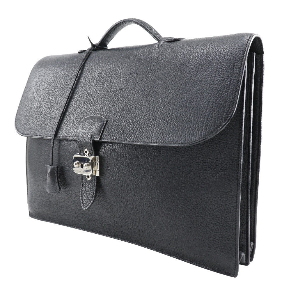 Hermes Sac a Depeche 41 Briefcase Black