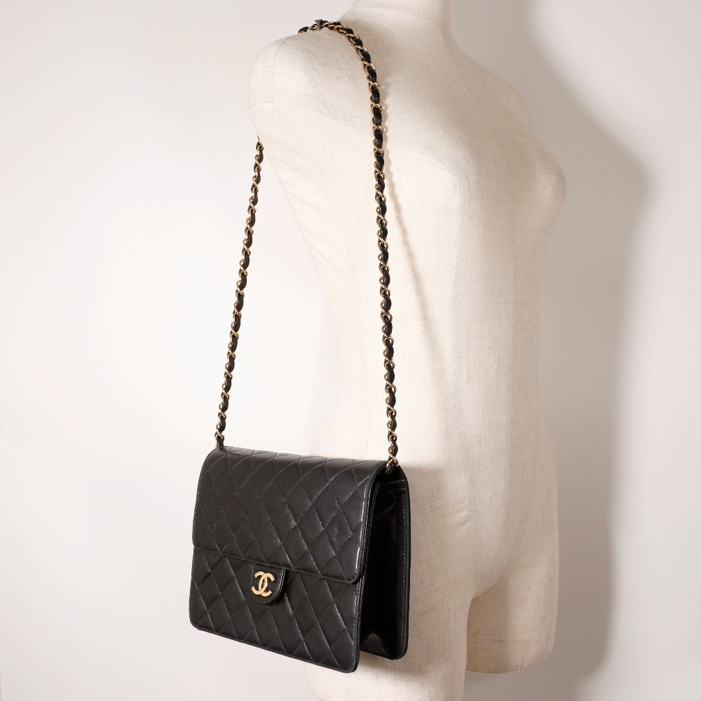 Chanel Lambskin Chain Shoulder Bag