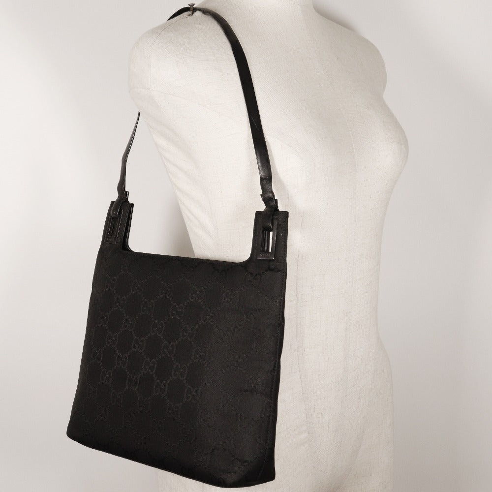 Gucci Nylon One Shoulder Bag Black