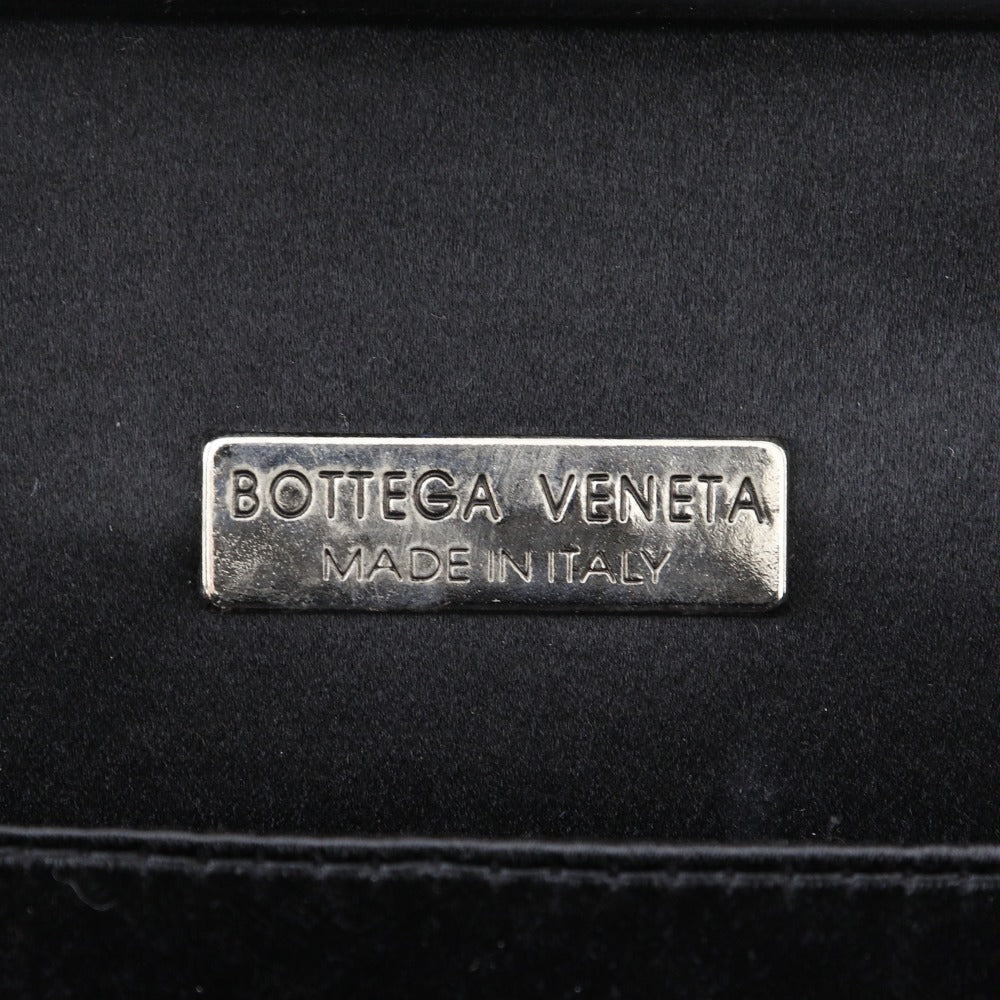 Bottega Veneta Intrecciato Satin Handbag  Canvas Shoulder Bag in Great Condition