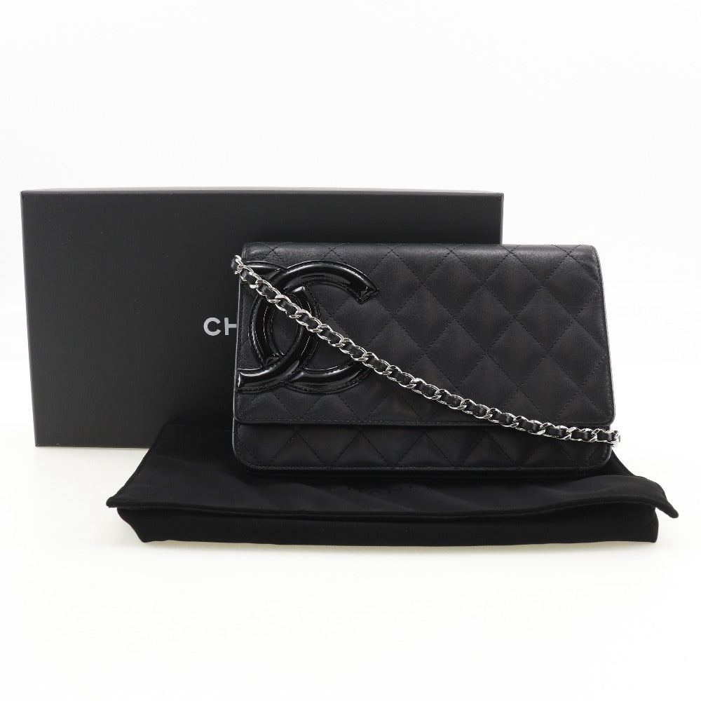 Chanel Chain Wallet Cambon Line A46646 Black