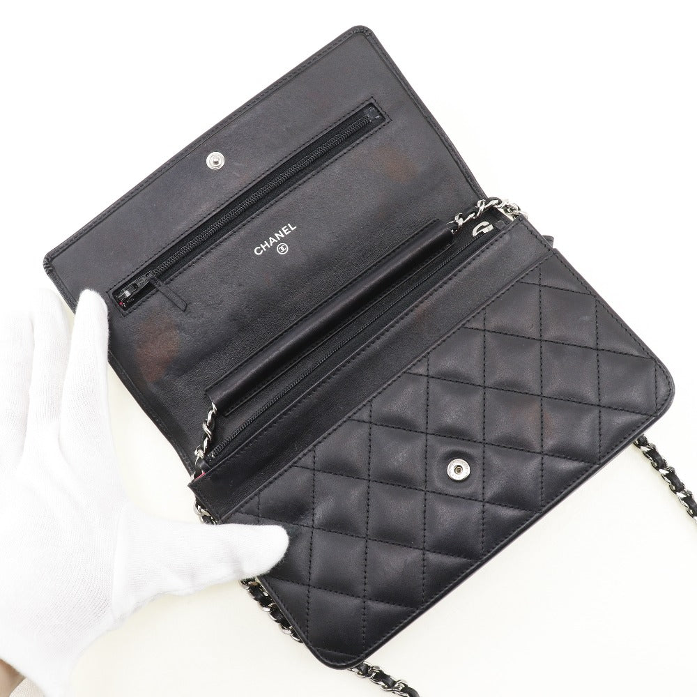 Chanel Chain Wallet Cambon Line A46646 Black