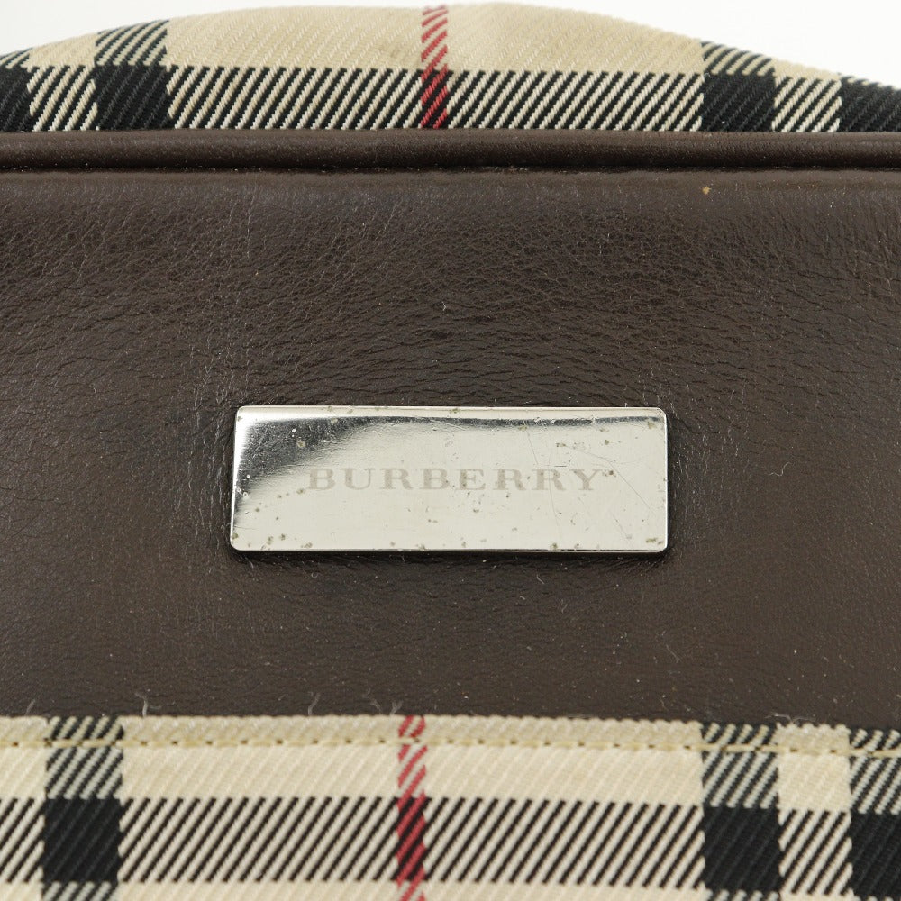 Burberry Nova Check Shoulder Bag Canvas Shoulder Bag in Very Good Condition