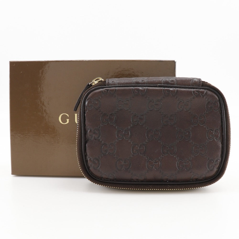 Gucci Leather Jewelry Case Pouch