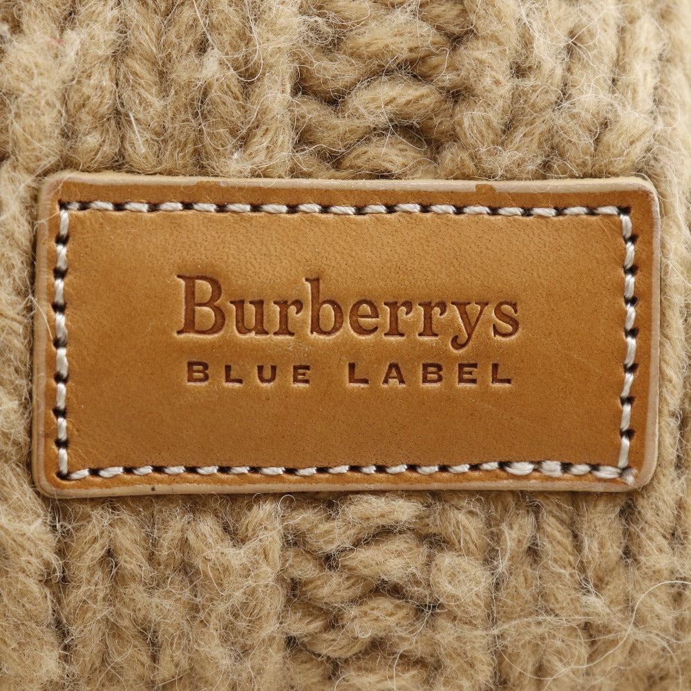 Burberry Wool Knit Shoulder Bag Beige