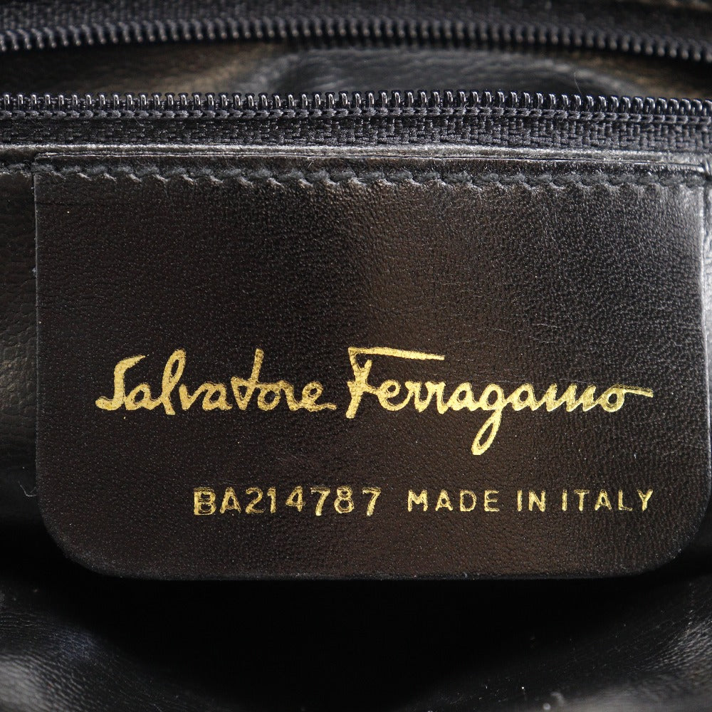 Salvatore Ferragamo Quilted Suede Crossbody Bag Suede Crossbody Bag BA-21 4787 in Very Good Condition