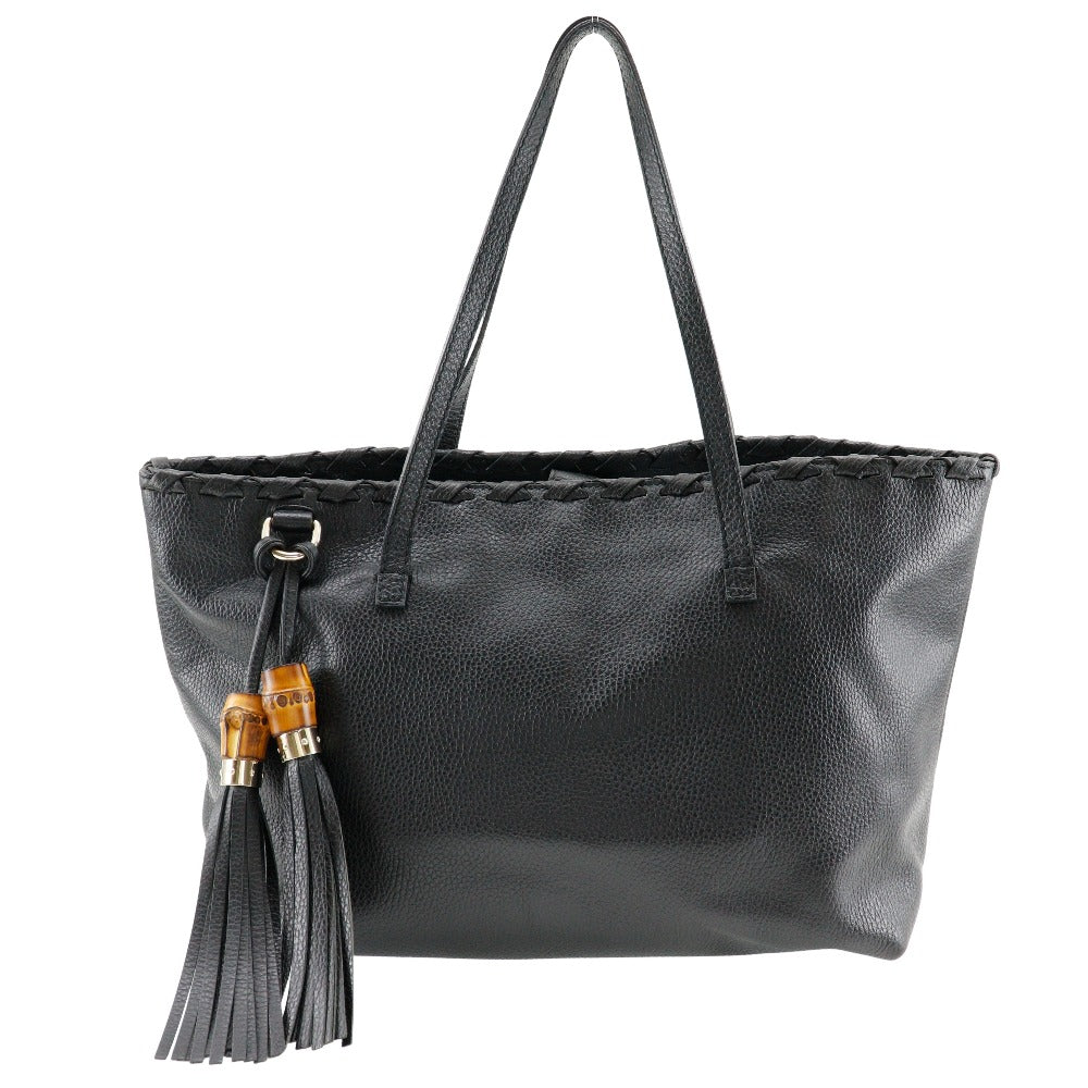 Gucci Bamboo Fringe Leather Tote Bag