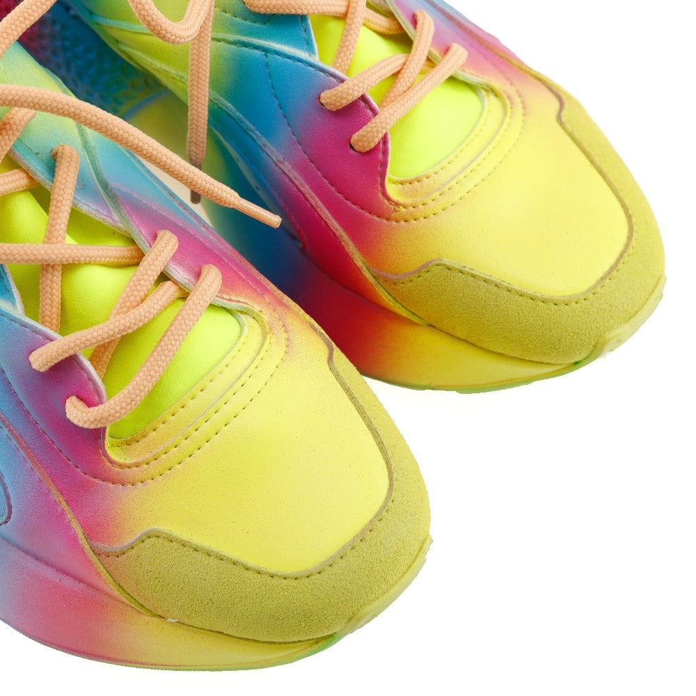 Stella McCartney Platform Sneakers Rainbow Multicolor