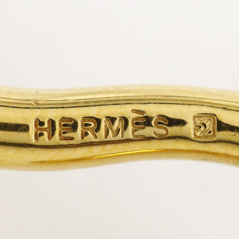 Hermes Jumbo Bracelet Gold Plated Leather