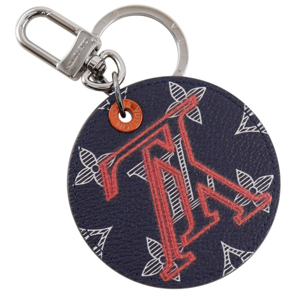 Louis Vuitton Porte Cles LV Upside Down Monogram Ink Leather Key Holder