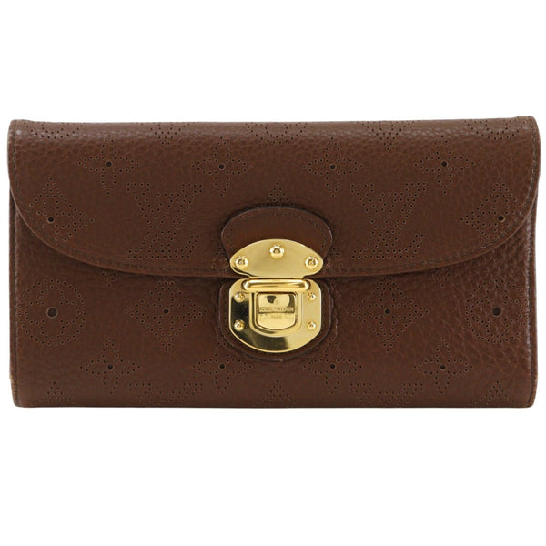 Louis Vuitton Portefeuille Amelia Monogram Mahina Long Wallet