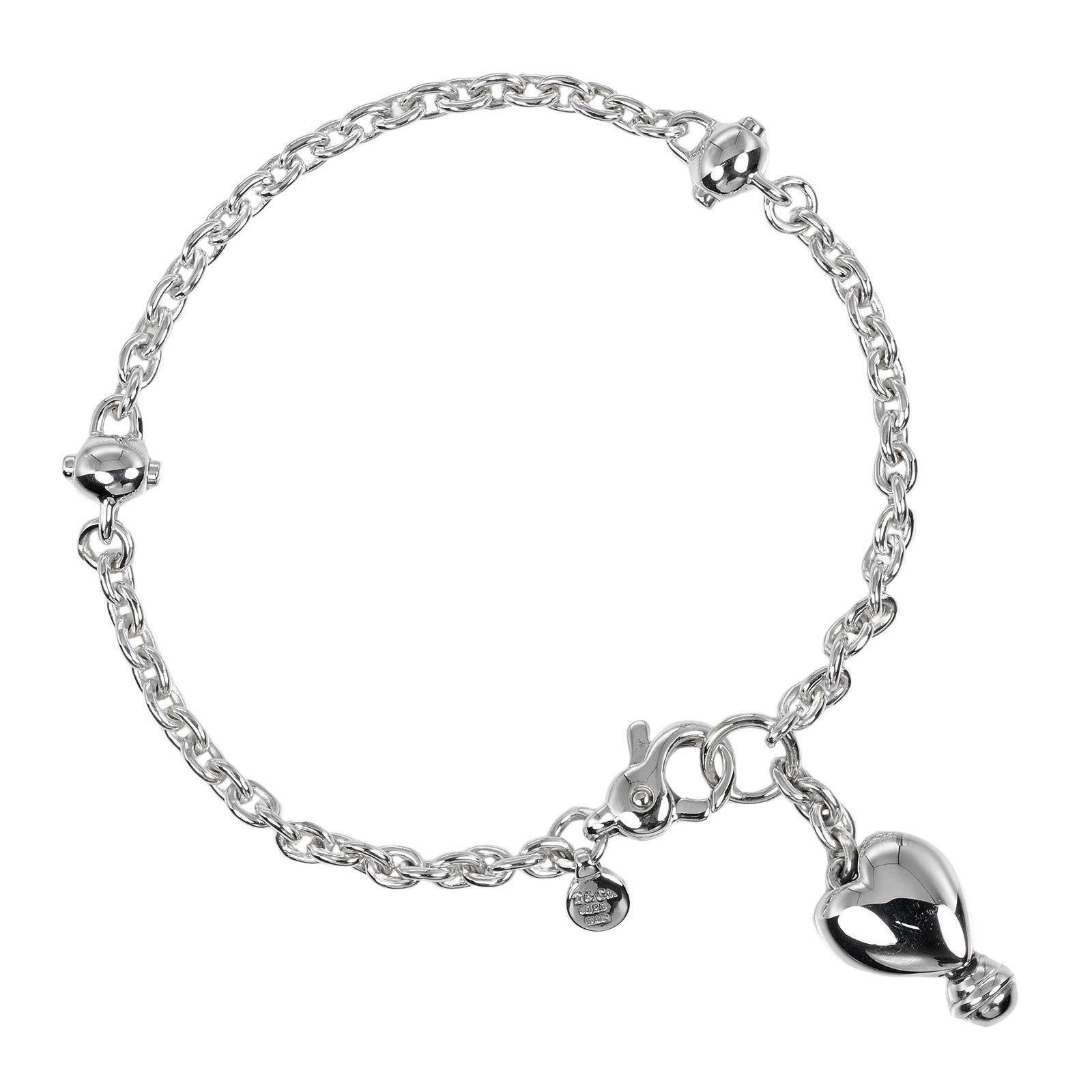 Tiffany & Co Silver 925 Heart Vintage Bracelet