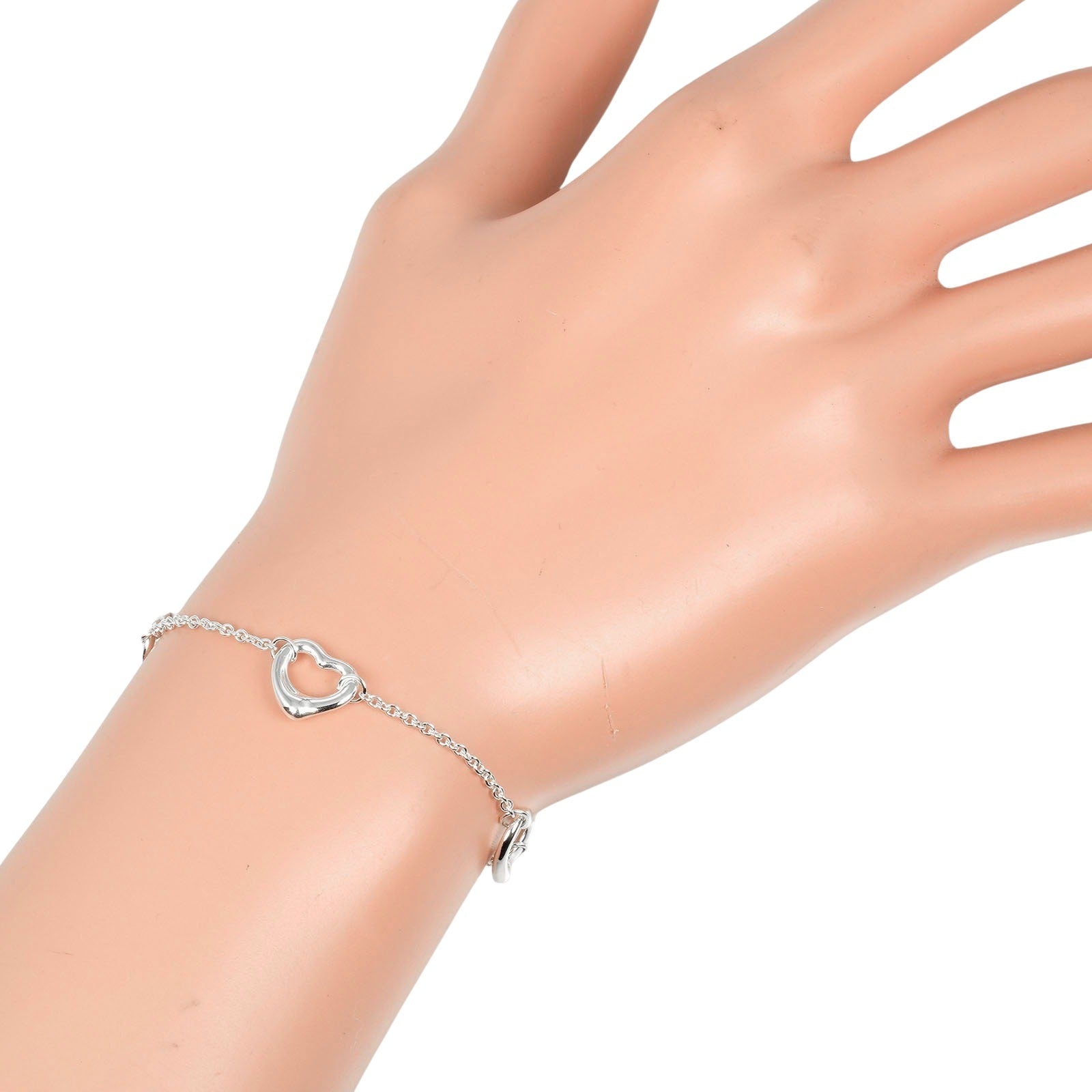 Tiffany & Co Open Heart Silver Bracelet