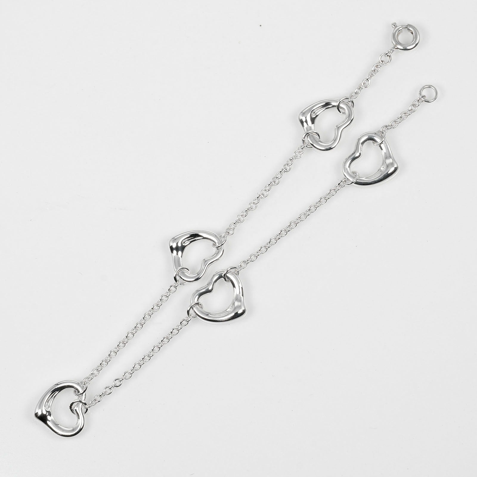 Tiffany & Co Open Heart Silver Bracelet