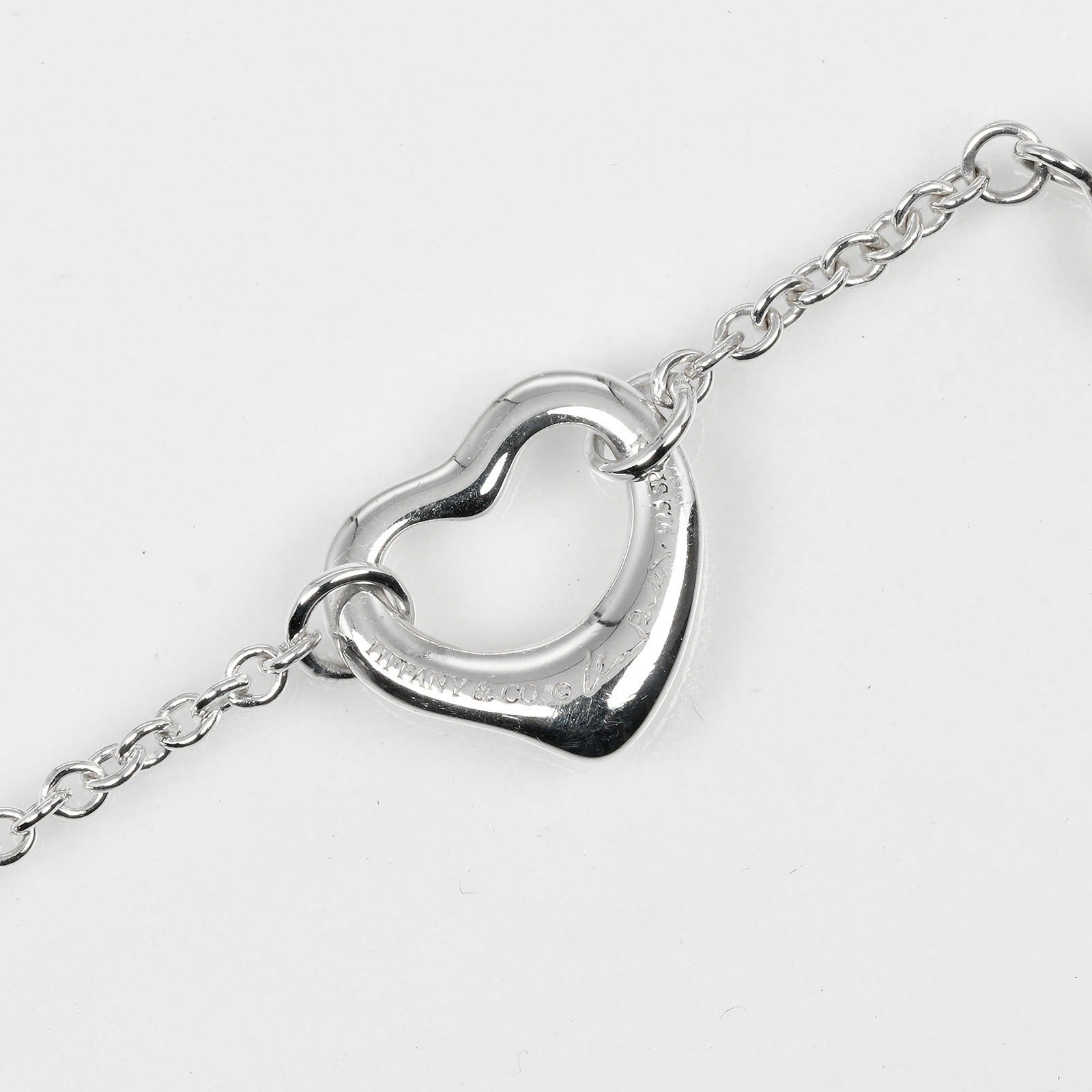 Tiffany & Co Open Heart Silver Bracelet