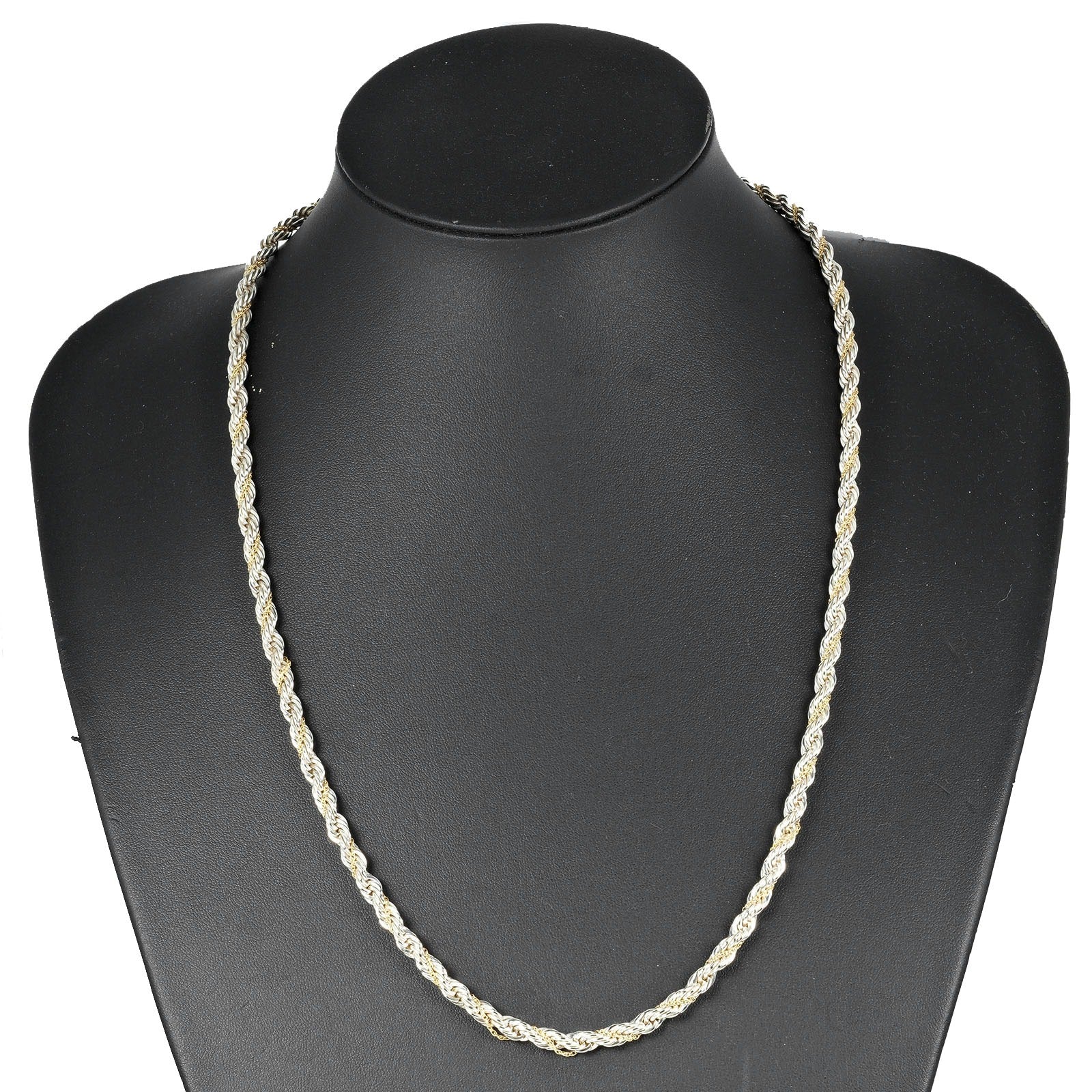 Tiffany & Co Silver 925/K18 Gold Twist Necklace