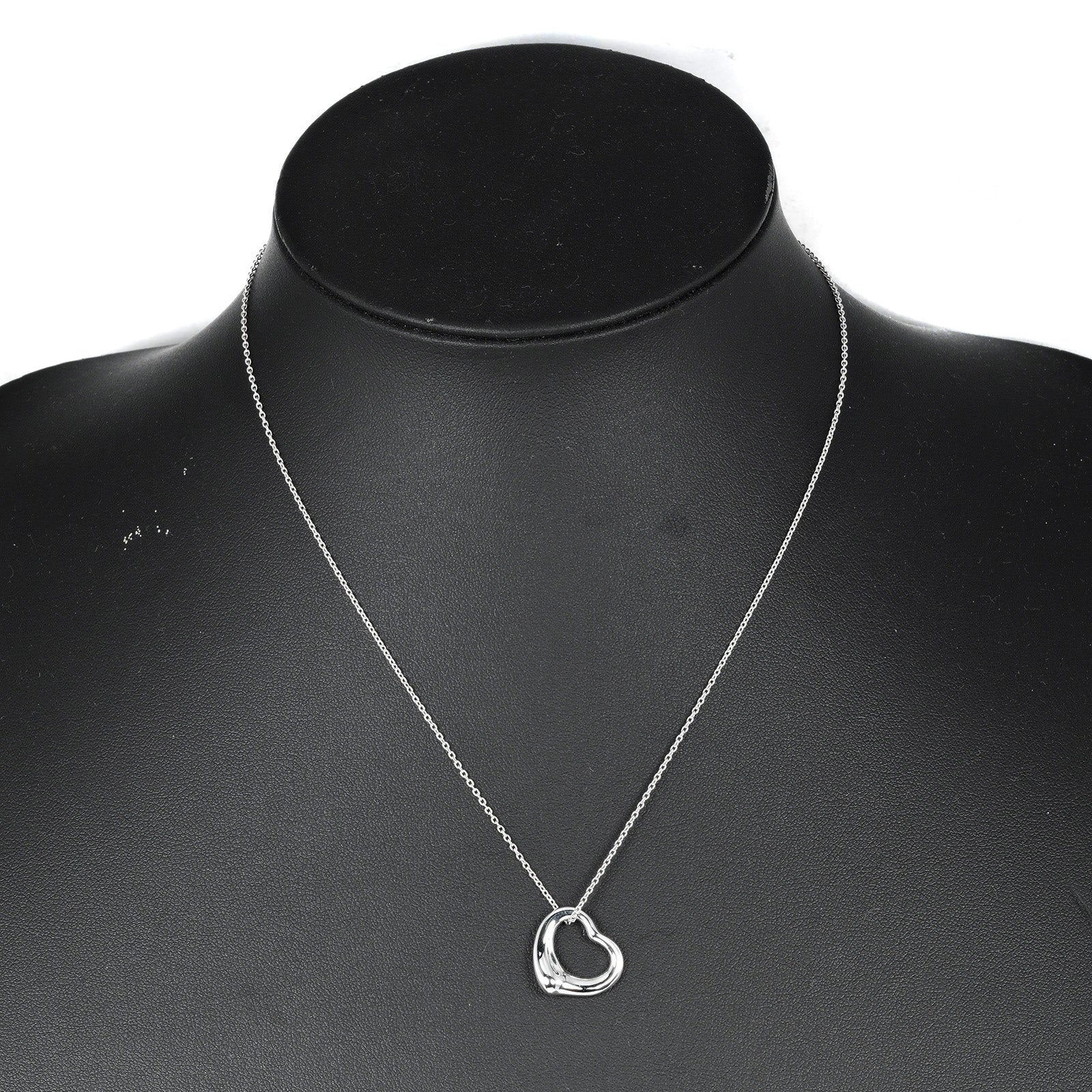 Tiffany & Co Silver 925 Open Heart Necklace