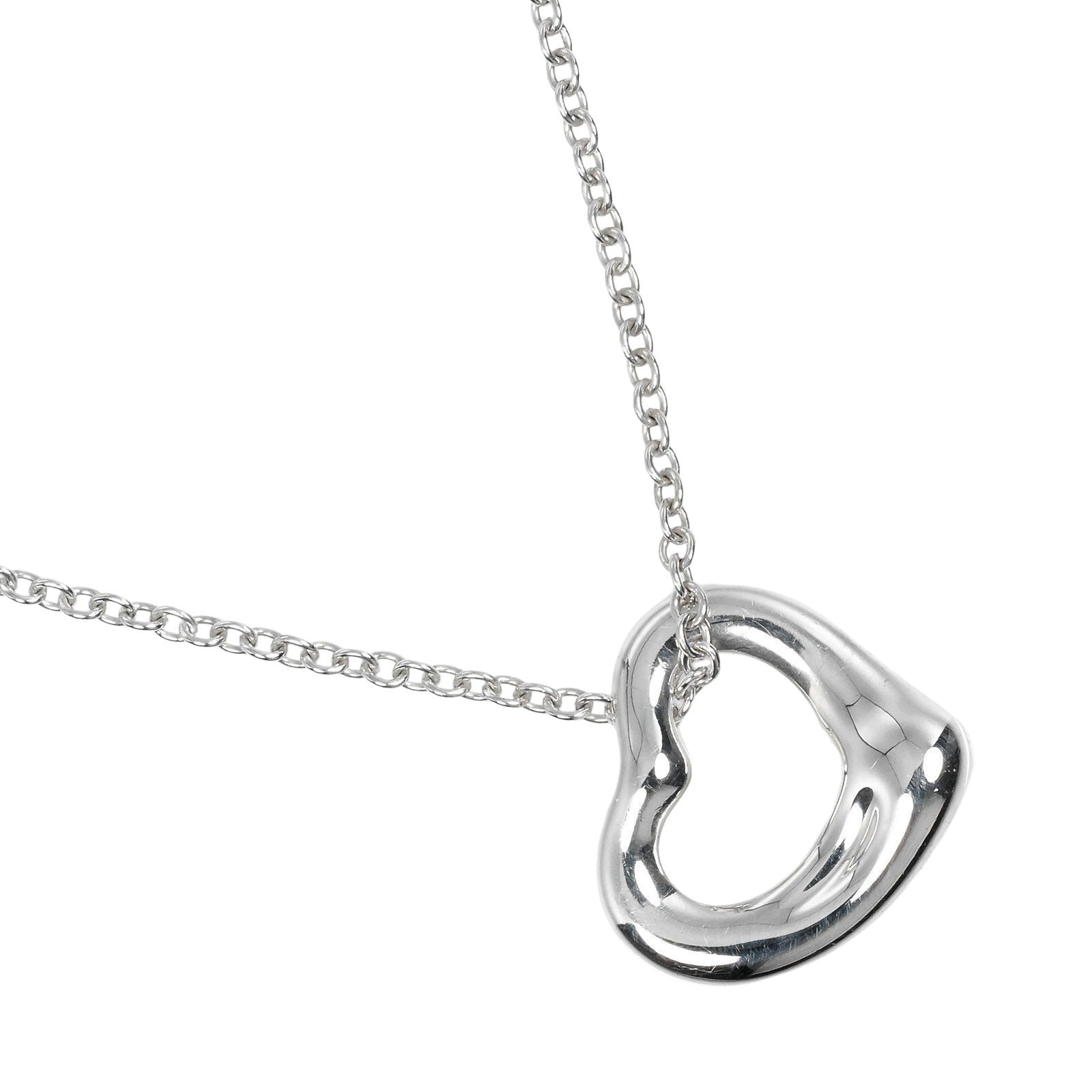 Tiffany & Co Open Heart Necklace Silver 925