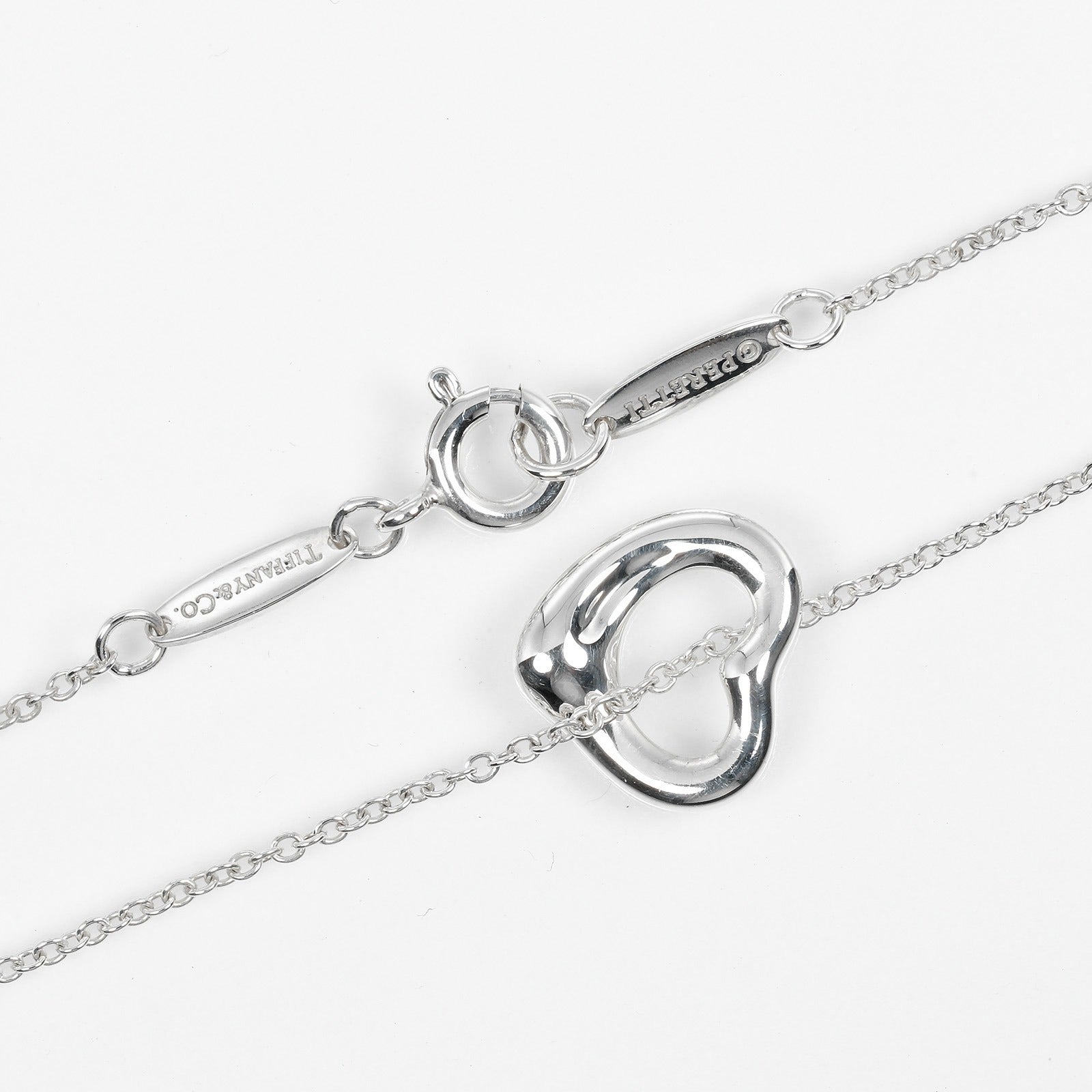 Tiffany & Co Open Heart Necklace Silver 925