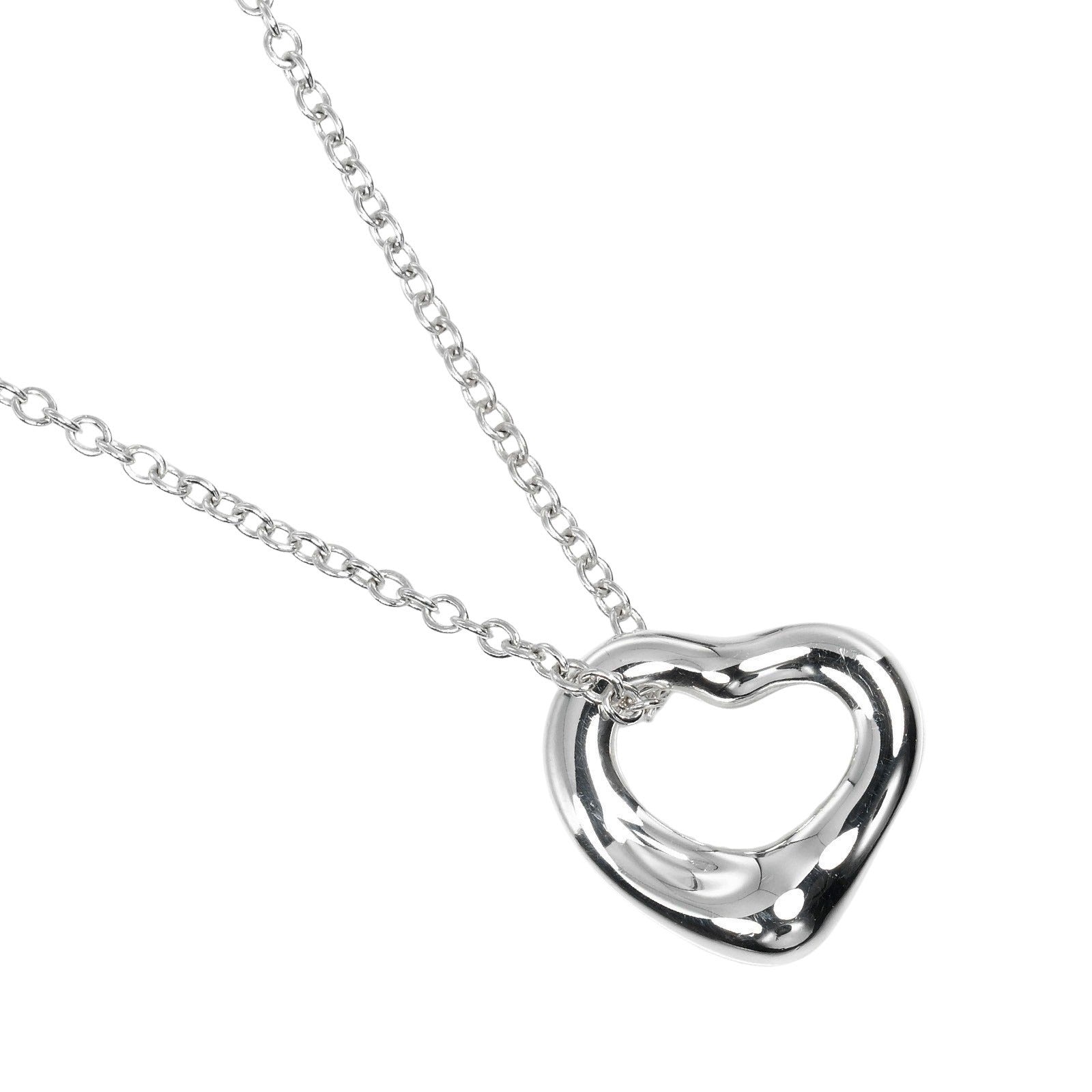 Tiffany & Co Open Heart Necklace Silver 925