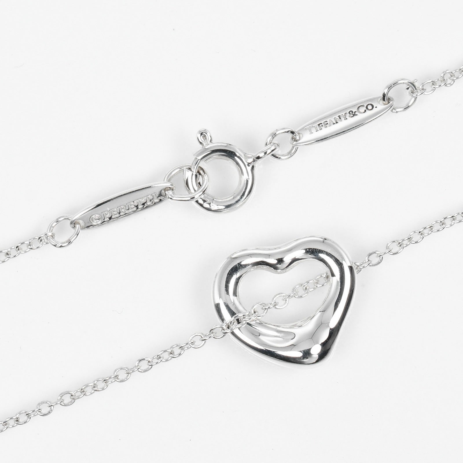 Tiffany & Co Open Heart Necklace Silver 925