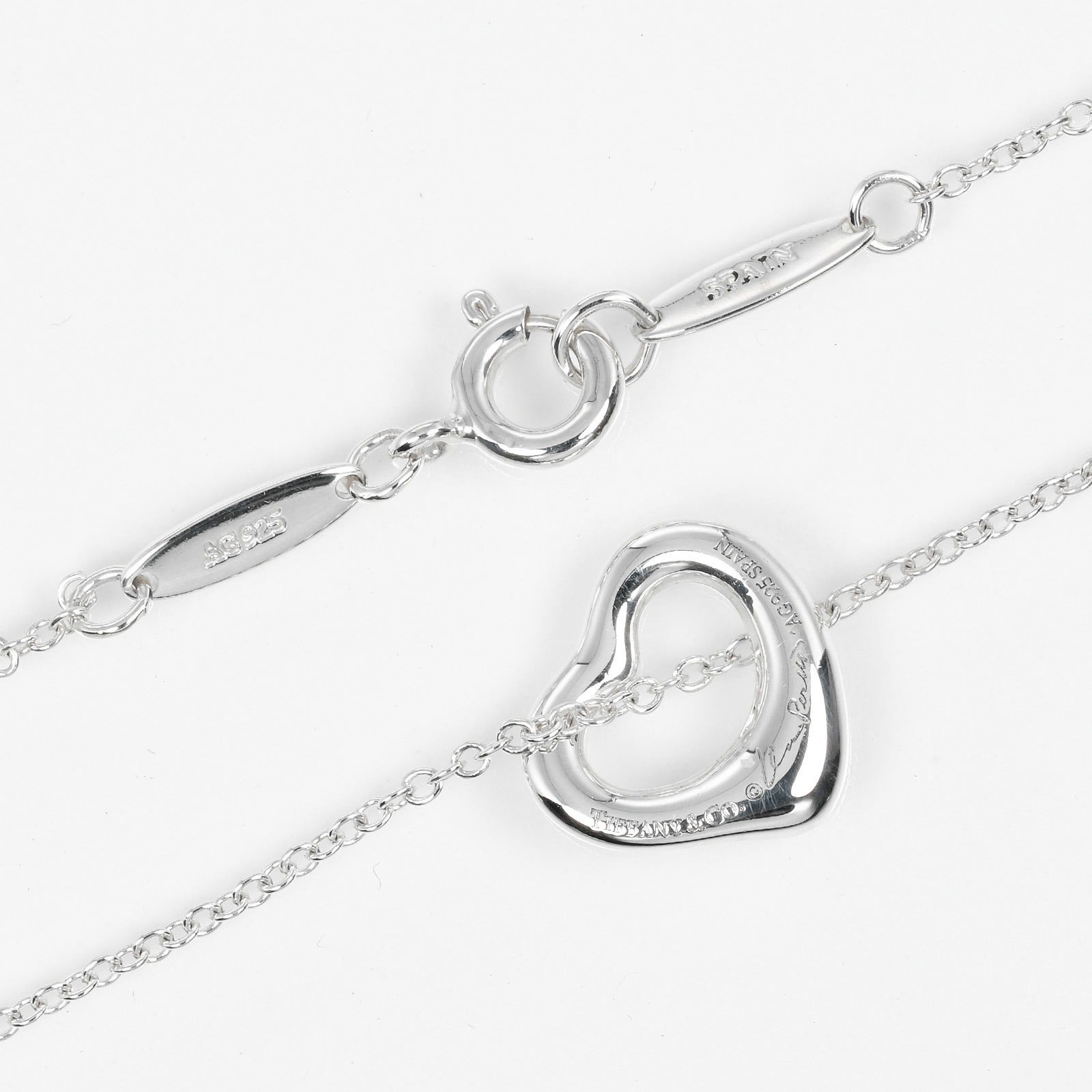 Tiffany & Co Open Heart Necklace Silver 925