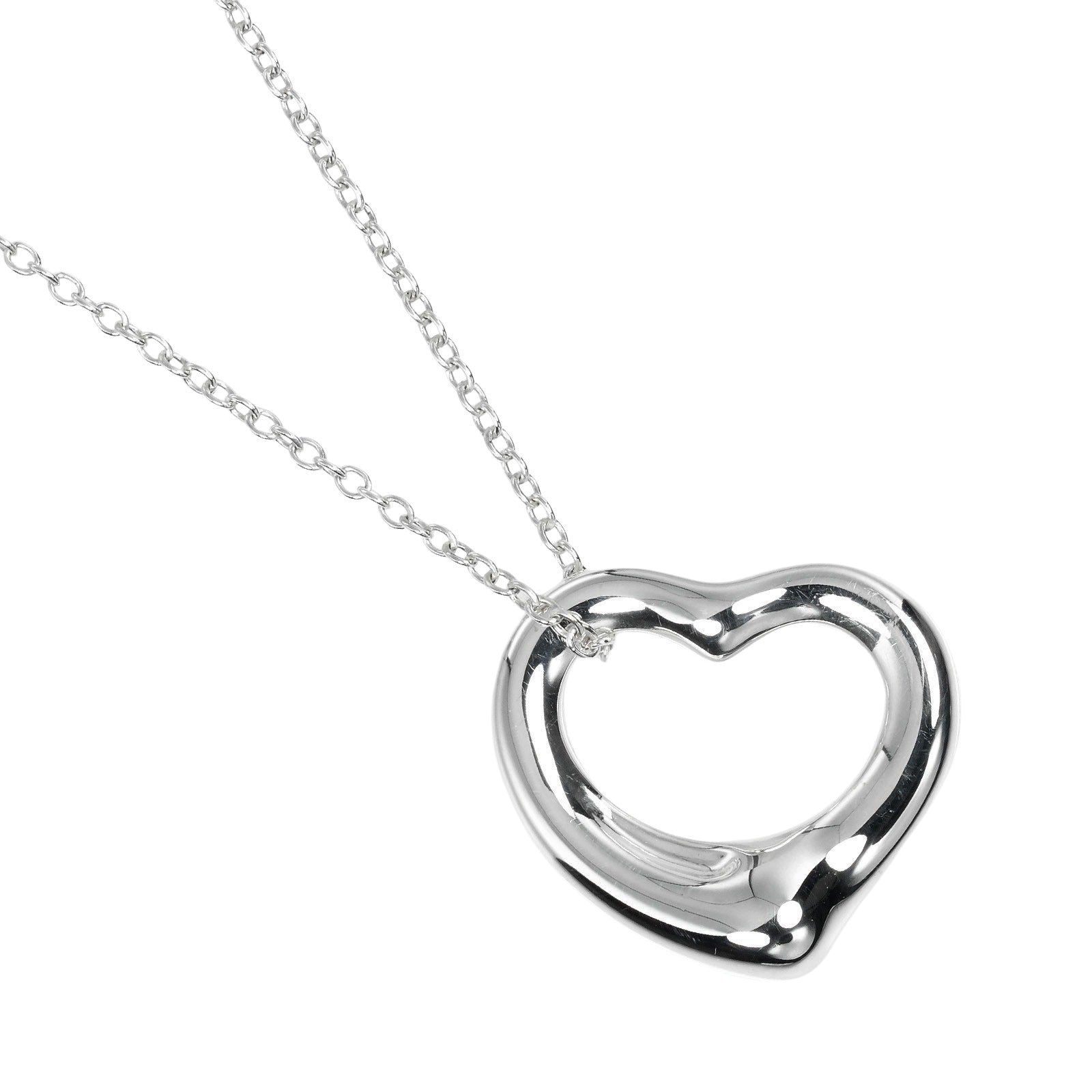 Tiffany & Co Open Heart Necklace Silver 925