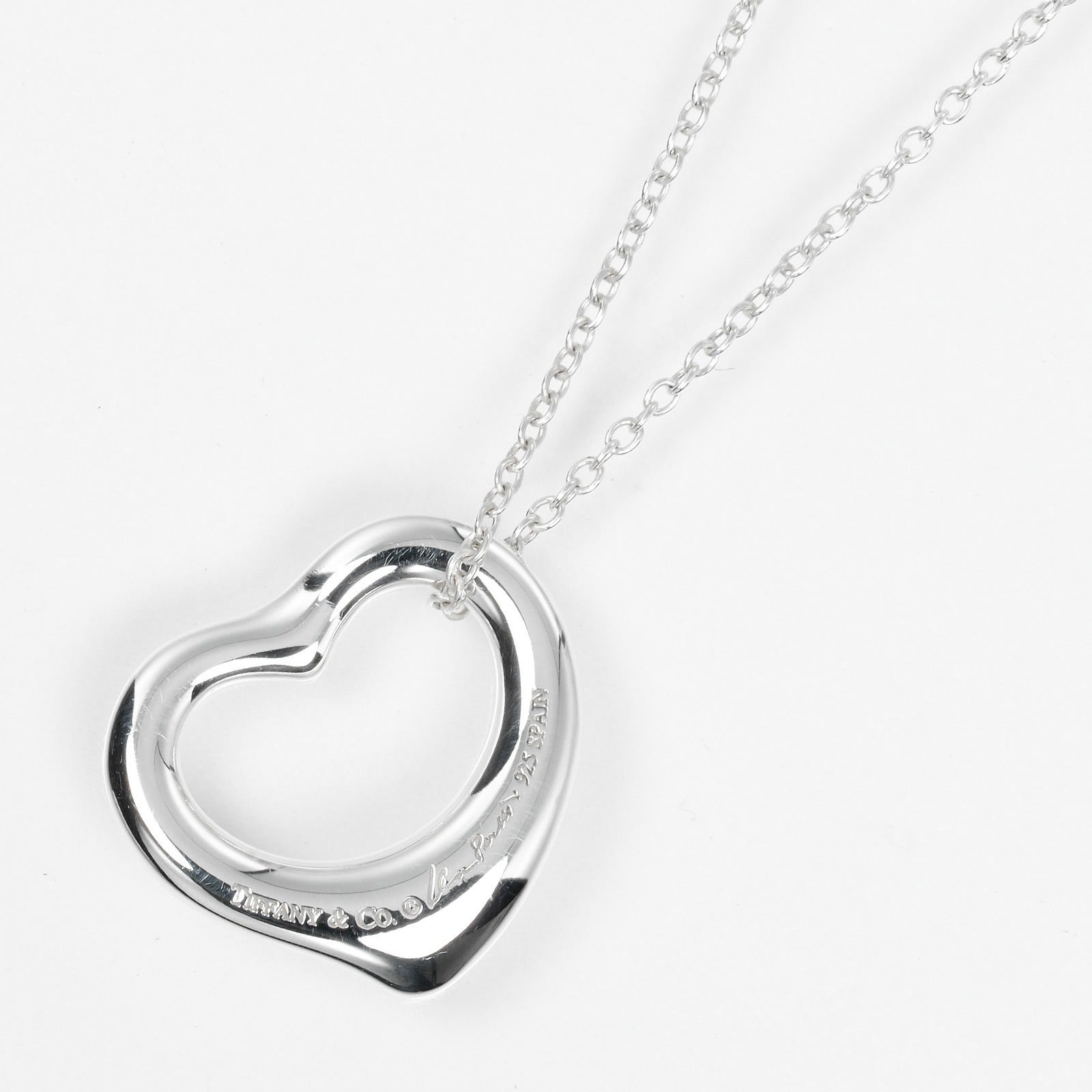 Tiffany & Co Open Heart Necklace Silver 925