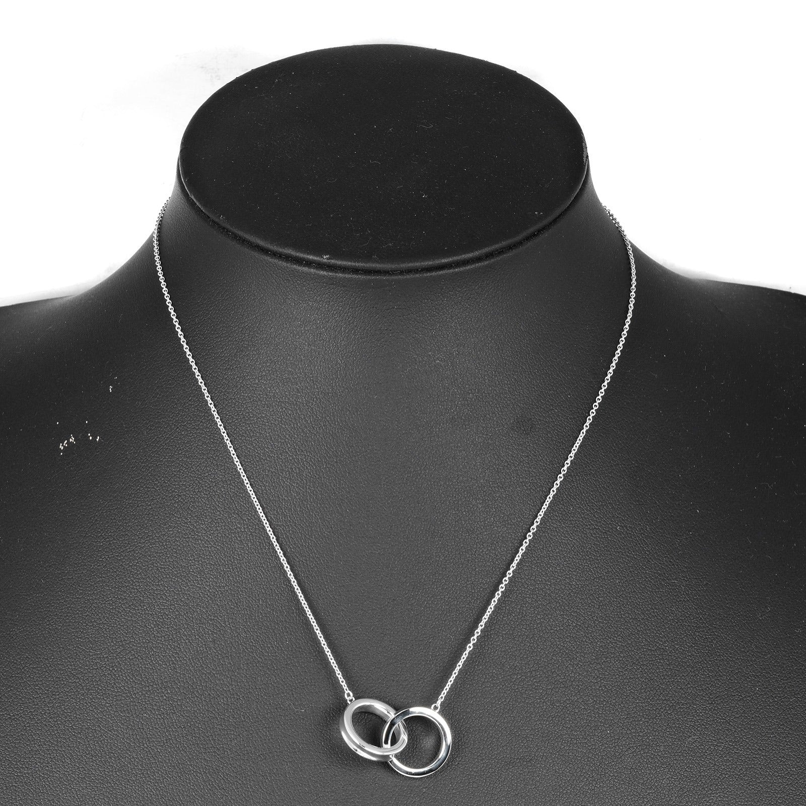 Tiffany & Co 1837 Interlocking Circle Necklace Silver 925