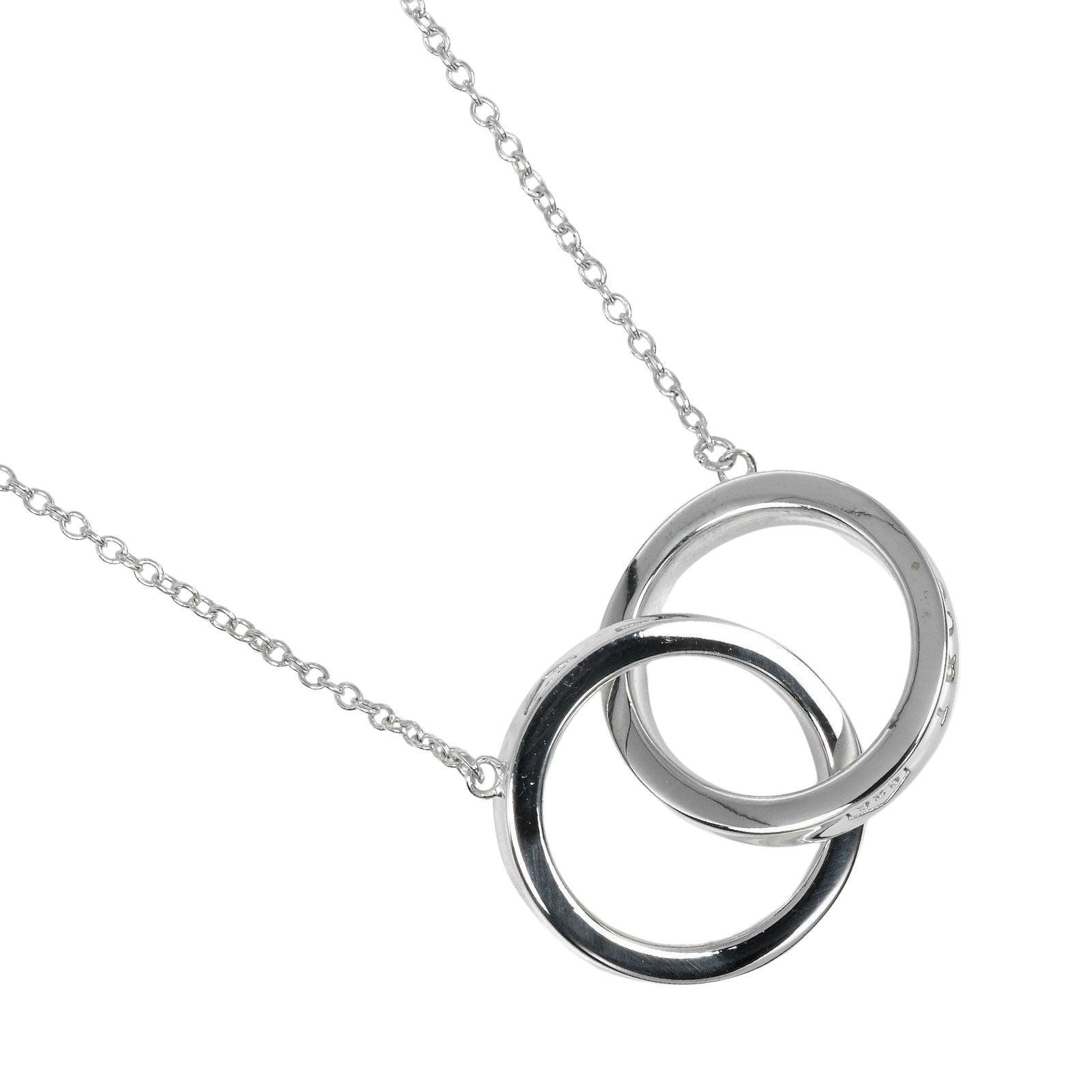 Tiffany & Co Silver 1837 Interlocking Circle Necklace