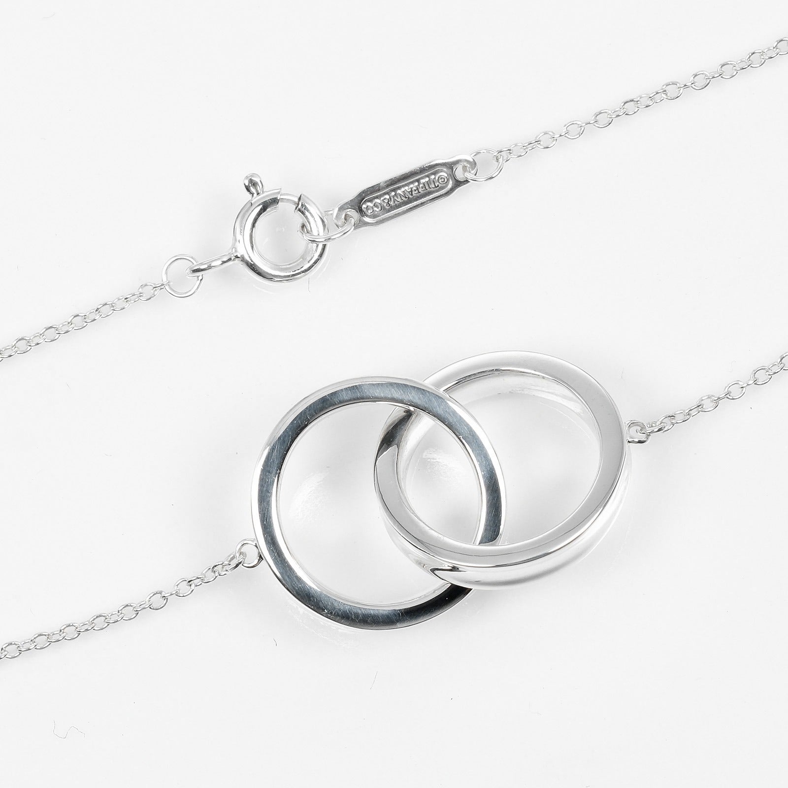 Tiffany & Co Silver 1837 Interlocking Circle Necklace