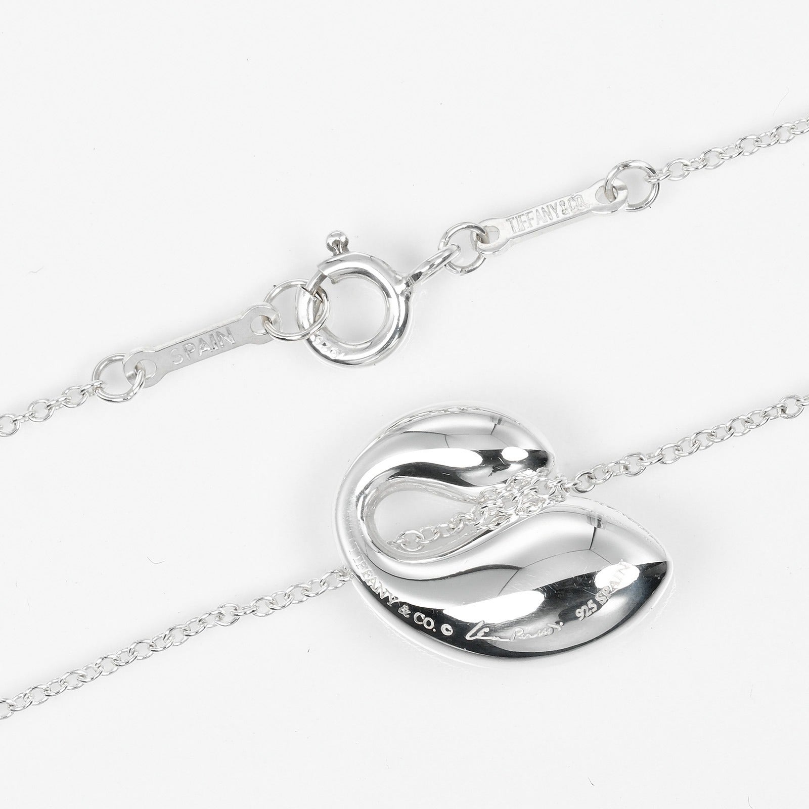 Tiffany & Co Silver Double Teardrop Necklace